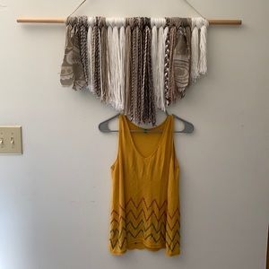 United Colors Of Benetton Yellow Contemporary Tank